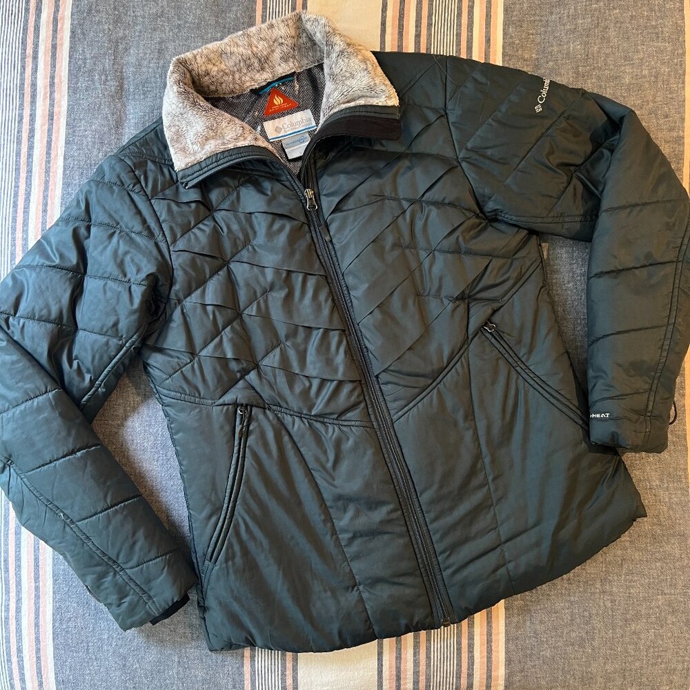 Columbia Kaleidaslope II Jacket Women's Size Large Steel Blue (EUC)